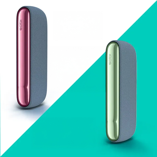 Cover laterale Metallic Sunset Red VS Cover Laterale Metallic Moss Green IQOS ILUMA cover
