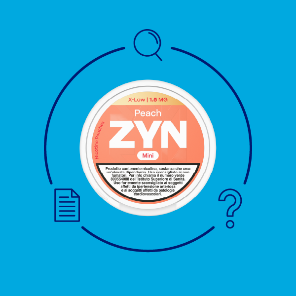 Cosa contiene un sacchetto di nicotina ZYN?
