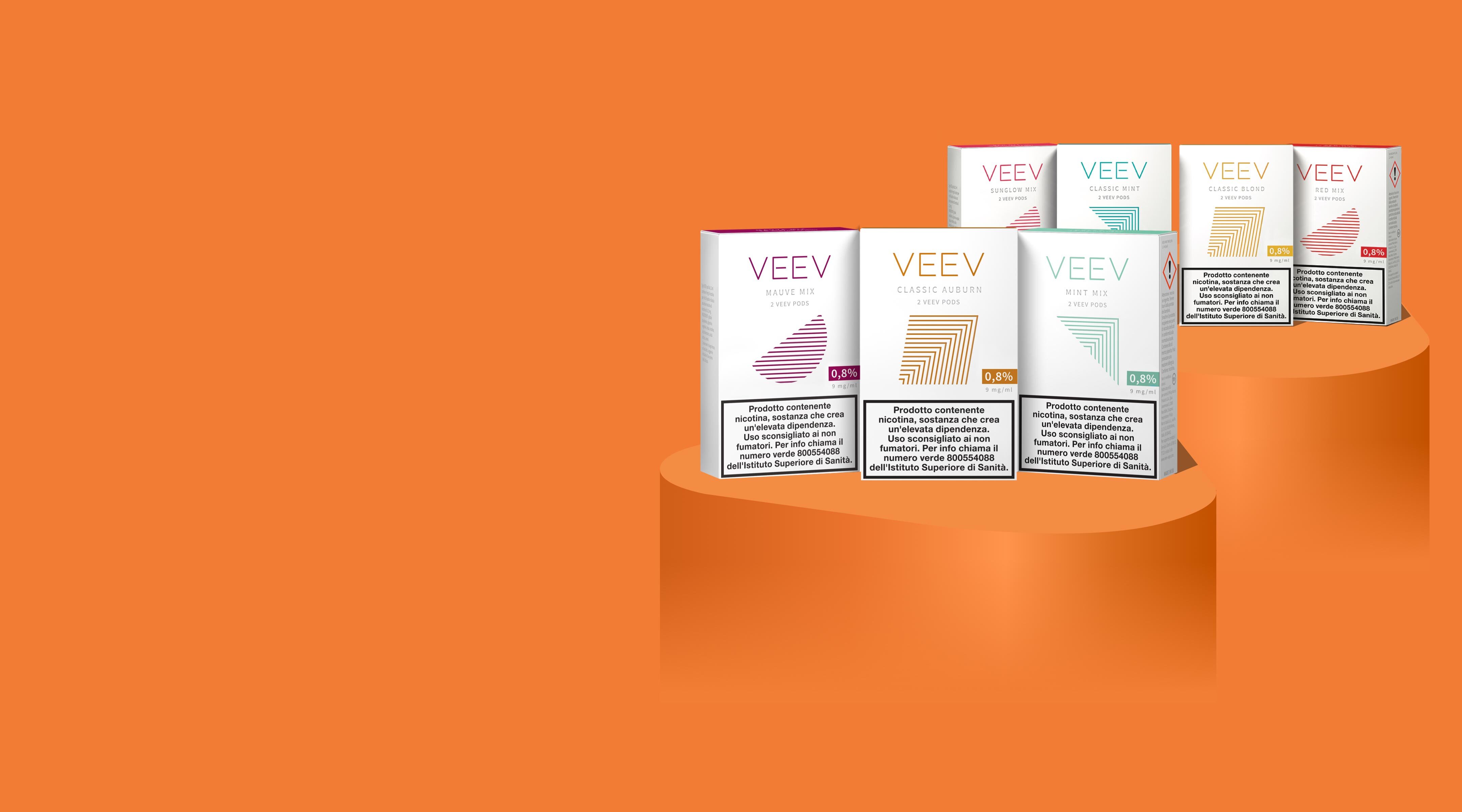 VEEV eCigarettes in different colours