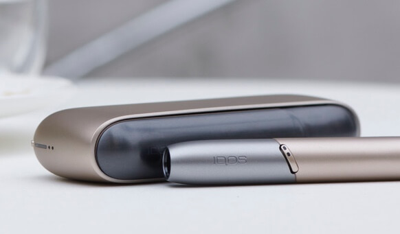 Close up of IQOS 3 DUO on table