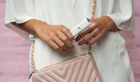 Man Holding IQOS 3 White