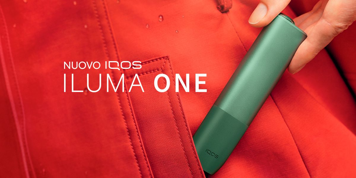 Nuovo riscaldatore di tabacco IQOS ILUMA ONE nei colori grigio, blu, verde, rosso e beige