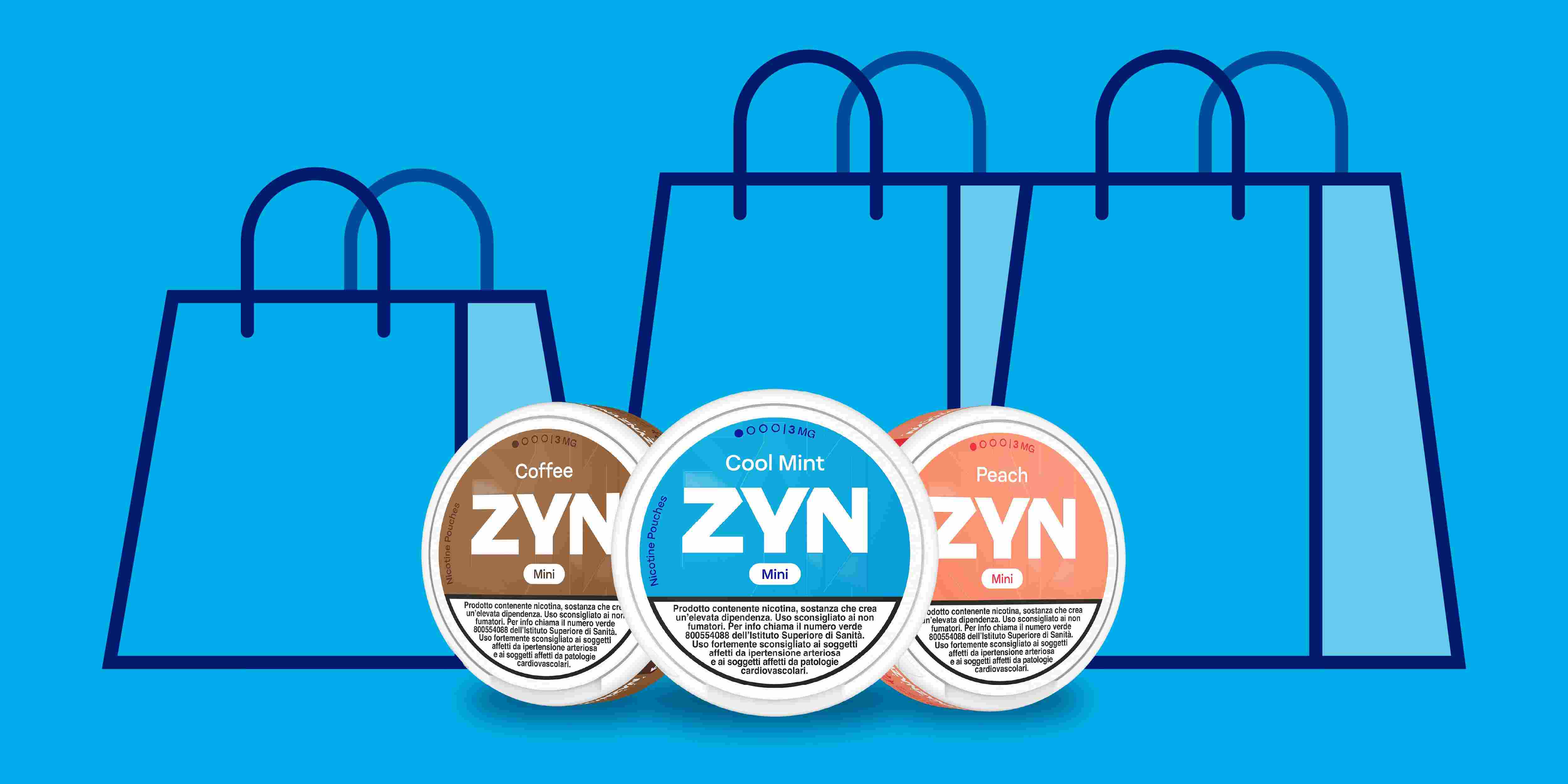 Sacchetti di nicotina ZYN nei centri commerciali
