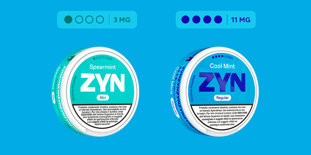 ZYN pouches, il significato dei pallini dei livelli di nicotina