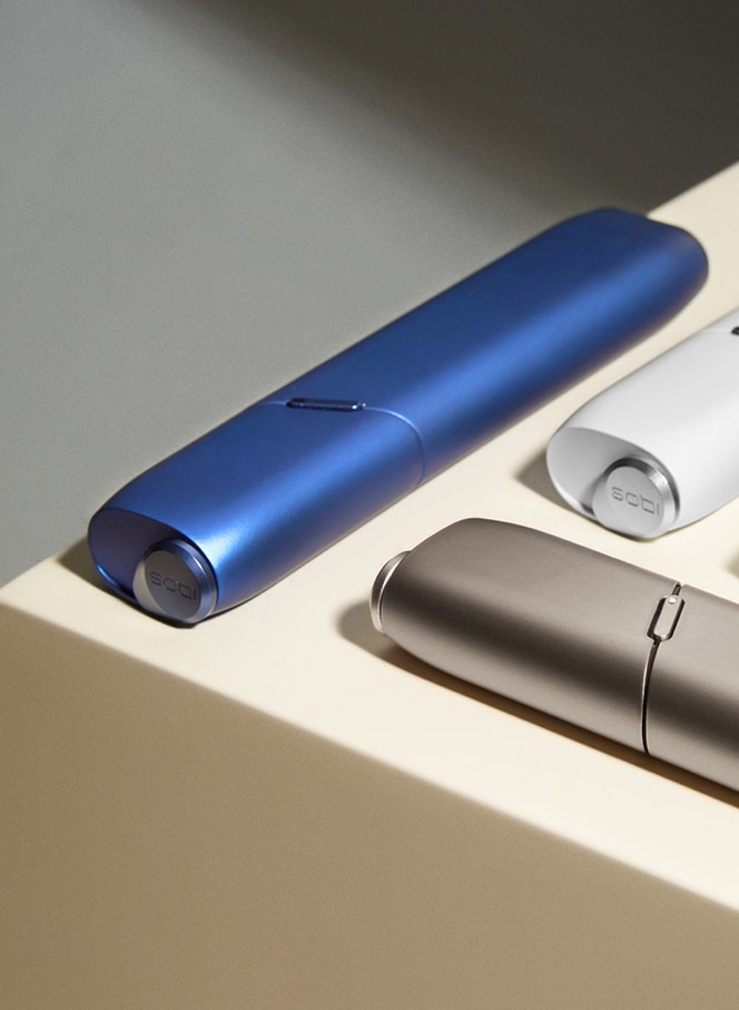 Blue, grey and white IQOS 3 MULTI