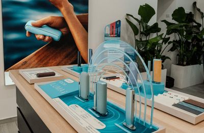 View inside an IQOS store