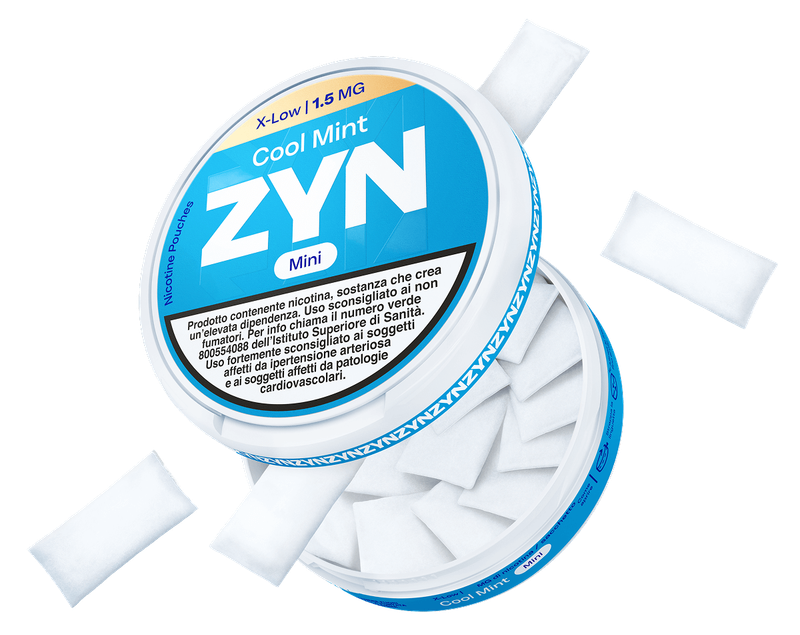 Pacchetto aperto di ZYN Mini Cool Mint