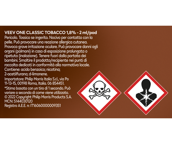 VEEV ONE Classic Tobacco - 4 main