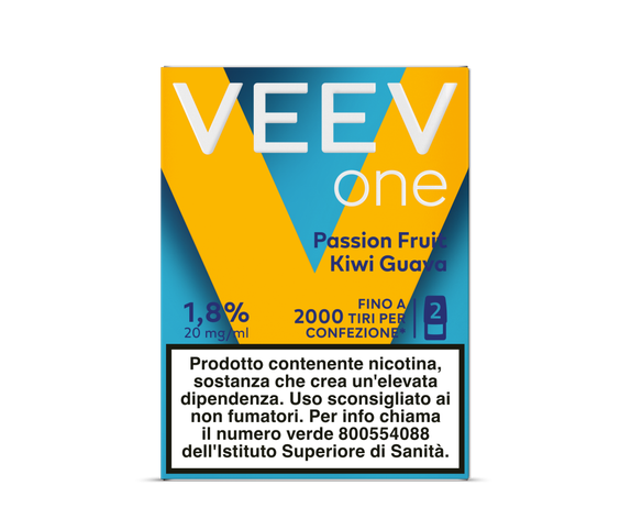 VEEV ONE Passion Fruit Kiwi Guava - 3 main