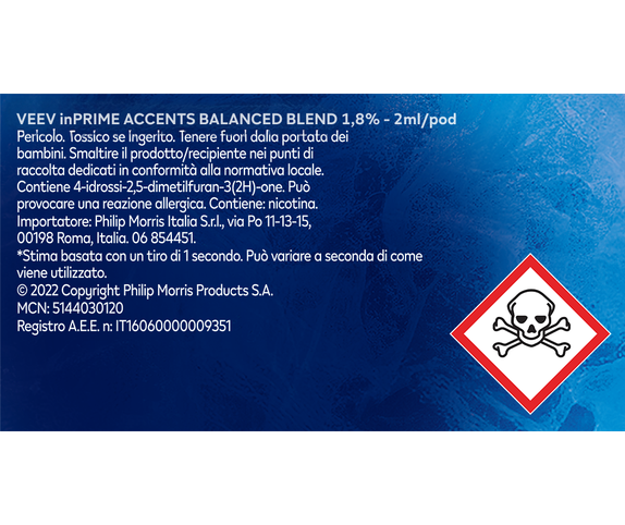 VEEV inPRIME Accents Balanced Blend - 4 main