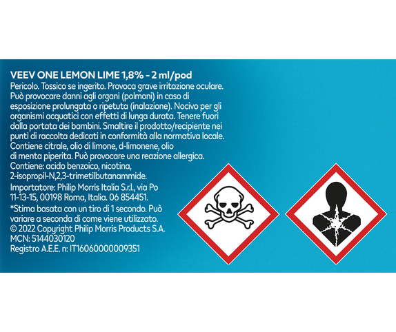 VEEV ONE Lemon Lime - 4 main