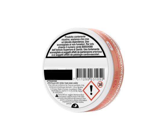 ZYN Peach 1.5mg - 6 main