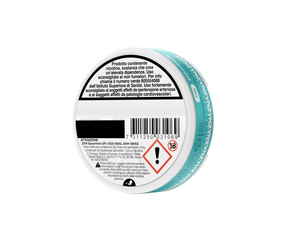 ZYN SPEARMINT 1.5MG