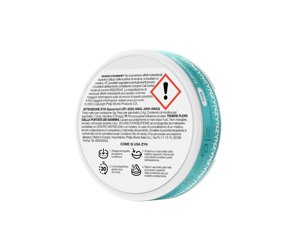 ZYN SPEARMINT 1.5MG
