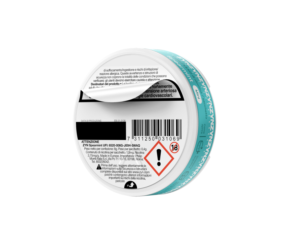 ZYN SPEARMINT 1.5MG