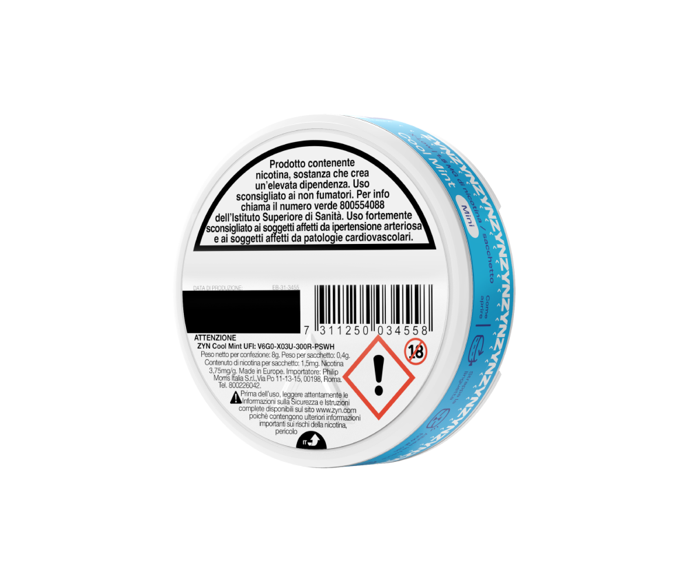 ZYN Mini Cool Mint 1,5 mg - 6 fullscreen