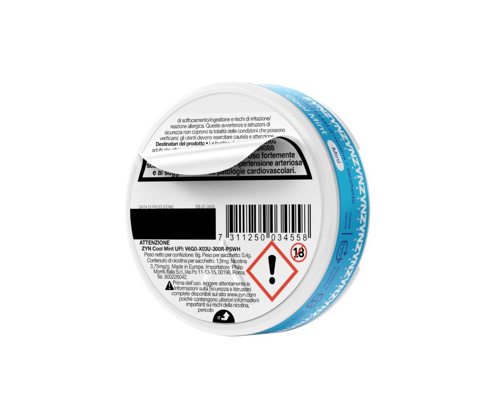 ZYN Mini Cool Mint 1,5 mg - 9 main