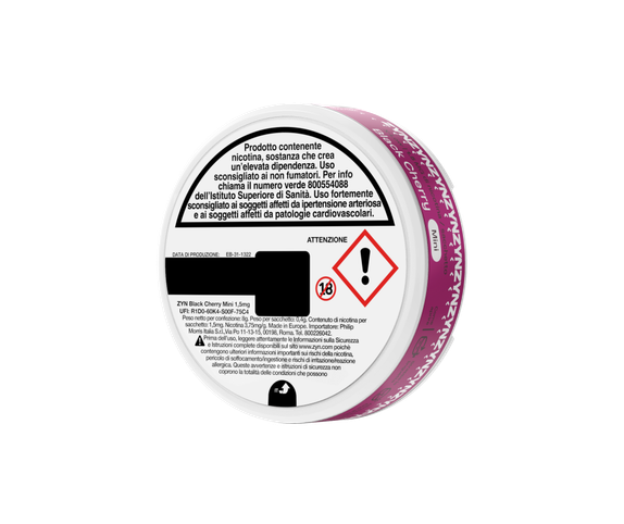 ZYN BLACK CHERRY  1.5mg - 6 main