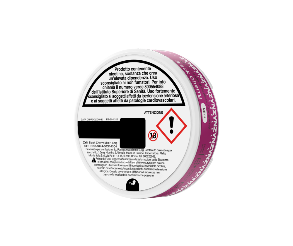 ZYN BLACK CHERRY  1.5mg - 6 fullscreen