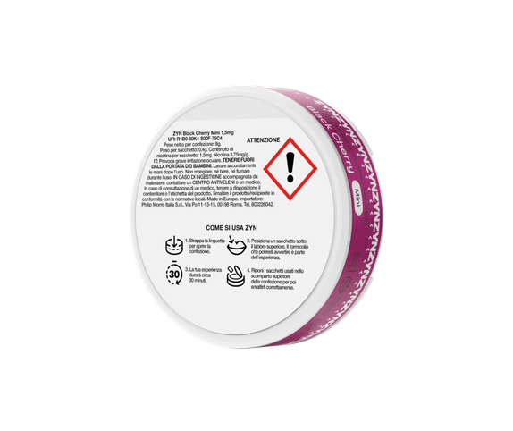 ZYN BLACK CHERRY  1.5mg - 8 main
