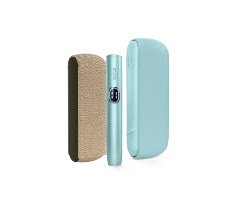 IQOS ILUMA i device with Plus Cover at side