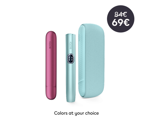 IQOS ILUMA i with aluminium door cover at side