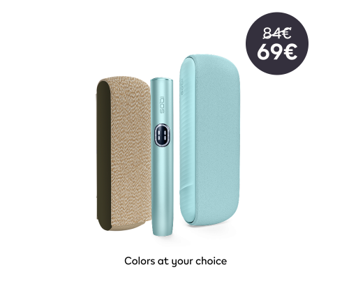 IQOS ILUMA i device with Plus Cover at side